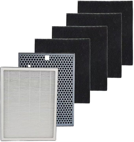 XP360 Replacement Filter Compatible with Purafide XP360 Air purifier Filter Replacement (1Filter + 1 Activated Carbon Filter+4 Carbon Pre-Filters)