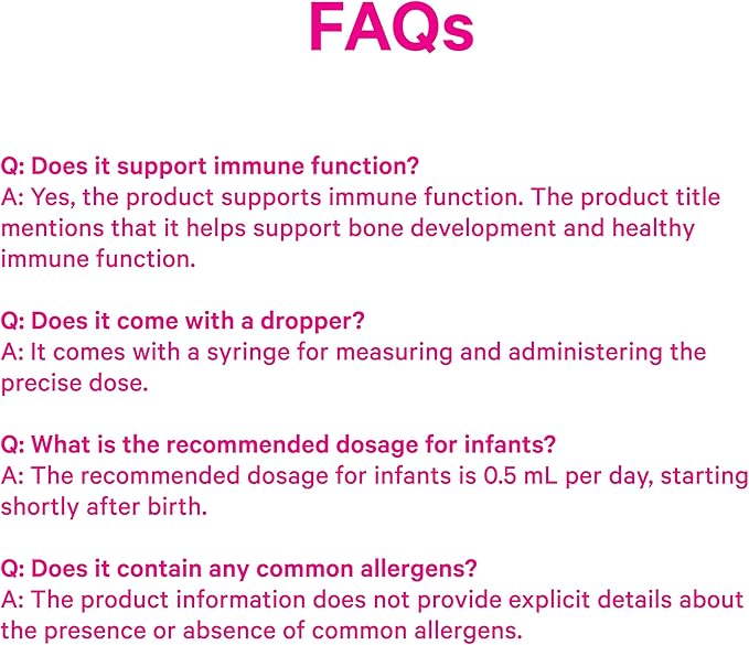 Pink Stork Baby Liquid Vitamin D Drops for Infants, 400 IU Vitamin D3 for Newborns and Kids to Help Support Bone Development and Healthy Immune Function - 1 fl oz, 2 Month Supply