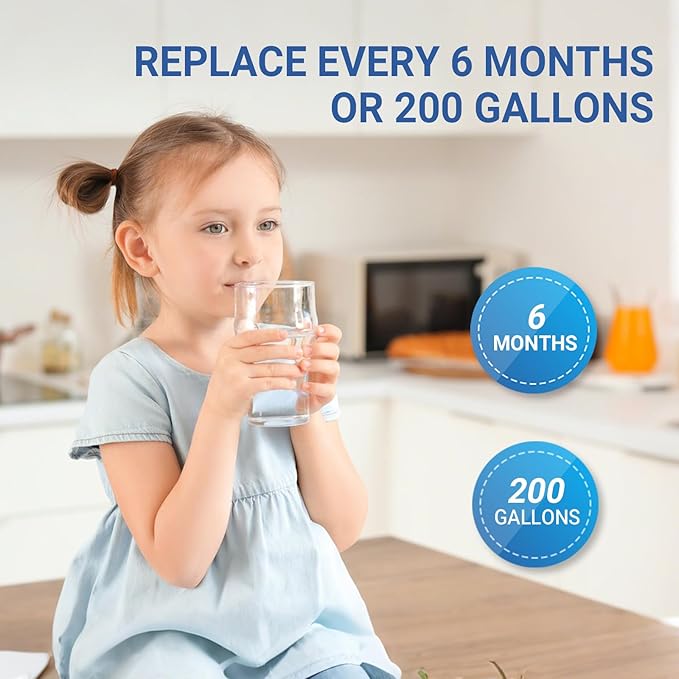 Water Filter Replaces WRS325SDHZ/ WRS325FDAM/ WRS325SDHW/ WRS325SDHB/ WRS325FDAW/ WRS325FDAB/ WRS325SDHV Model for Whirlpool Refrigerator- NSF Certified(3Pcs)