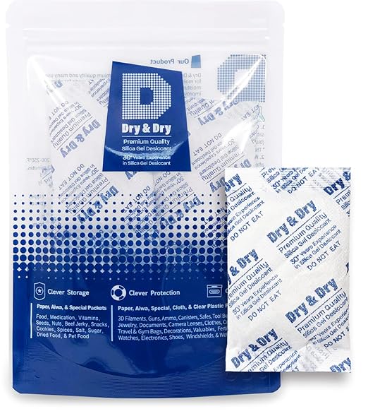 30 Gram Pack of 10 Dry&Dry Silica Gel Packets Desiccant Dehumidifiers