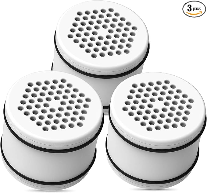 AQUA CREST WHR-140 Shower Filter Replacement Cartridge for Culligan® WHR-140, WSH-C125, ISH-100, HSH-C135, Shower Head Water Filter, with Advanced KDF Filtration Material, Pack of 3