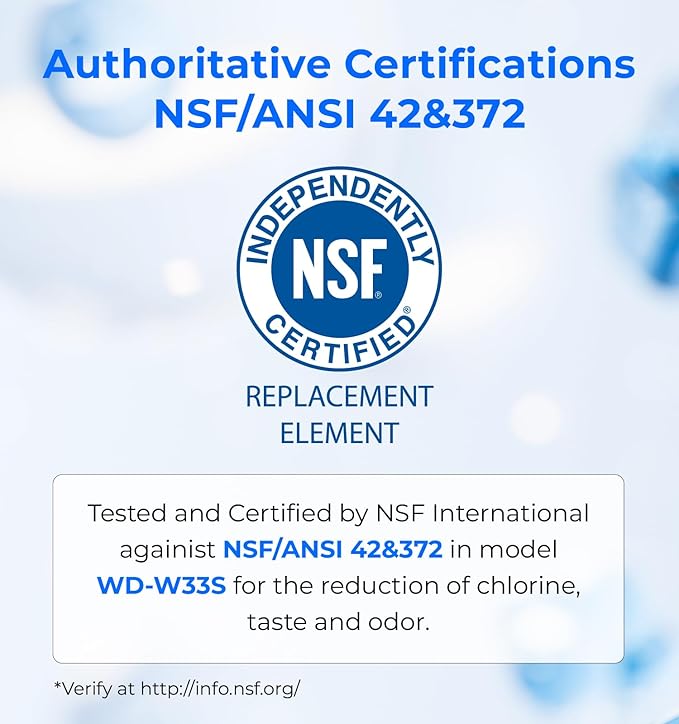 Waterdrop Replacement for GE® Profile Opal Nugget Ice Maker Water Filter, P4INKFILTR, with Ring Pull, NSF 42&372 Certified, BPA-Free, 4 Counts