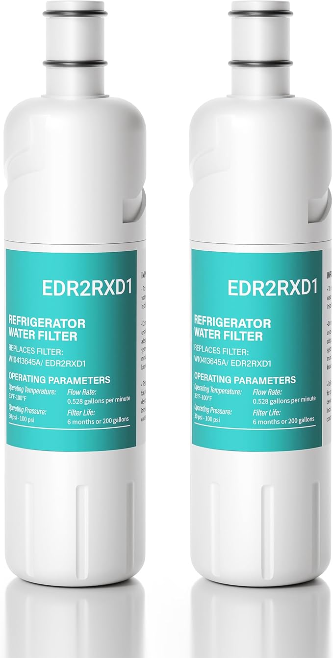 W10413645A Water Replacement, Compatible with KAD2RXD1, EDR2RXD1, WHR2RXD1, P9KB2L, P9RFKB2L, 9903, 9082, 469082, 2 Pack