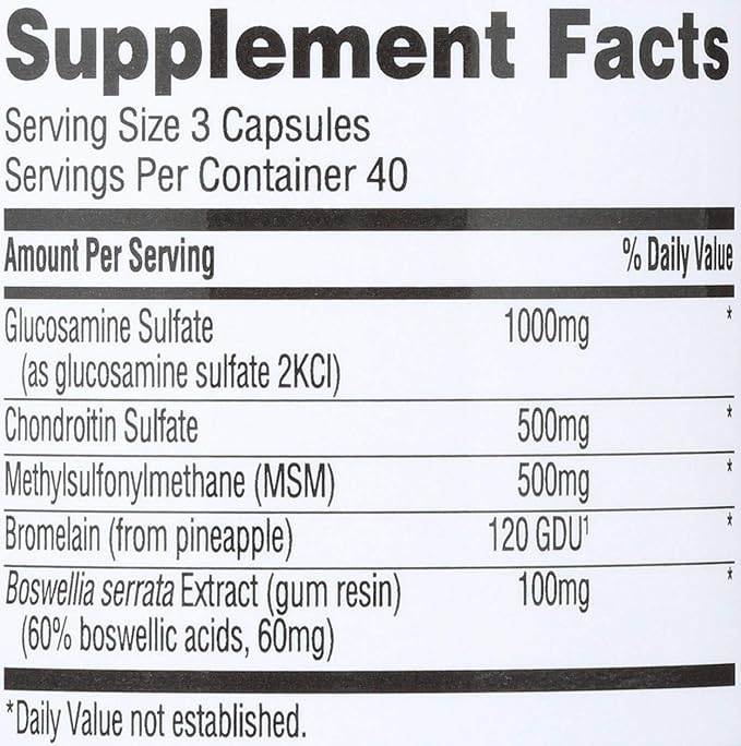 365 by Whole Foods Market, Glucosamine Chondroitin & MSM, 120 ct