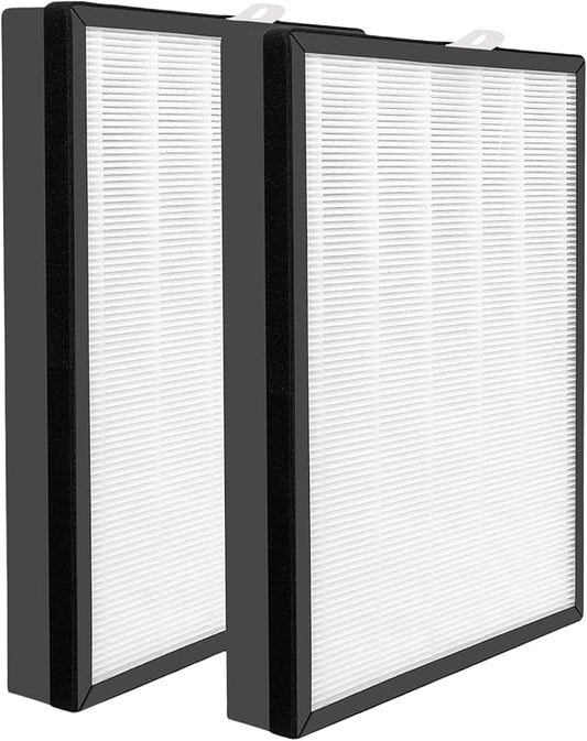 2 Pack Puroair 400 Replacement Filter Compatible with Puroair 400 Air Purifier, 3-in-1 True HEPA 14 Replacement Activated Carbon Filter,