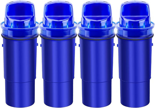 Water Filter Replacement Compatible with PUR Pitcher and Dispenser CRF950Z, CRF-950Z, PPF900Z, PPF951K, 4-in-1 Filter System, Effectively Reducing Lead, PFOA, and PFOS, Pack of 4, By DESENRUIS