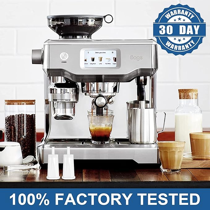 6 Pack Breville Bes880 Water Filter Replacement,Compatible with Breville Sage Oracle Touch,Barista,Claro Swiss,BES878,Bes920,Bes008 Espresso Coffee Machine,Replaces Part #BES008WHT0NUC1