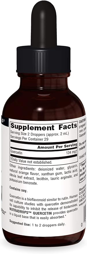 Source Naturals - Quercetin NutraDrops, Seasonal Bioflavonoid Complex - 2 fliud oz