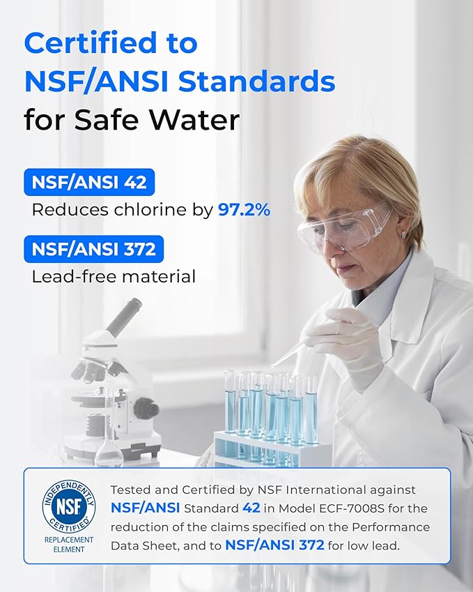 Waterdrop Filter Replacement for All PUR®, PUR®Plus Faucet Filtration Systems, Pur® RF-9999® Faucet Water Filter, NSF Certified, 1 Pack, Model No.: WD-C08A