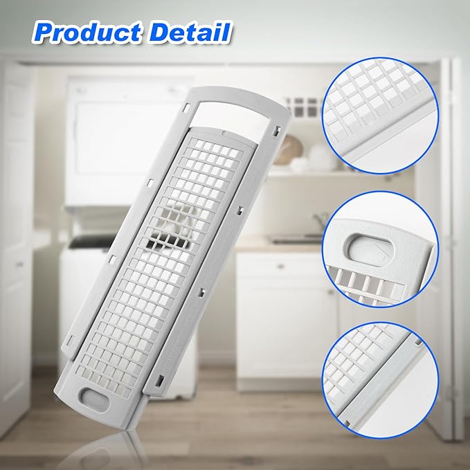 WE22X35337 Lint Screen Cover Grid Compatible with GE Washer Dryer | Replacement GE dryer lint trap | dryer lint filter housing