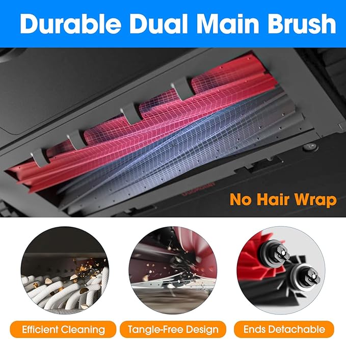 23PCS Replacement Accessories Kit Compatible with Roborock Q8 Max+/Q5 Pro+/Q5 Max+/Q5 DuoRoller+ Includes Dual Main Brush, HEPA Filters, Mop Pads, Side Brushes, Cleaning Tools