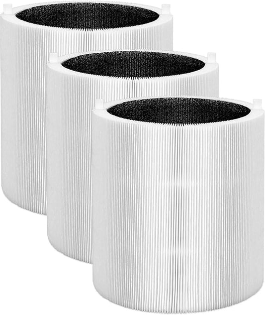 4Pack 311Auto Filter Replacement-Compatible with Blueair Blue Pure 311 Auto Air Purifier Filter,Collapsible H13 True HEPA and Activated Carbon 3-in-1Replacement Filter (4)