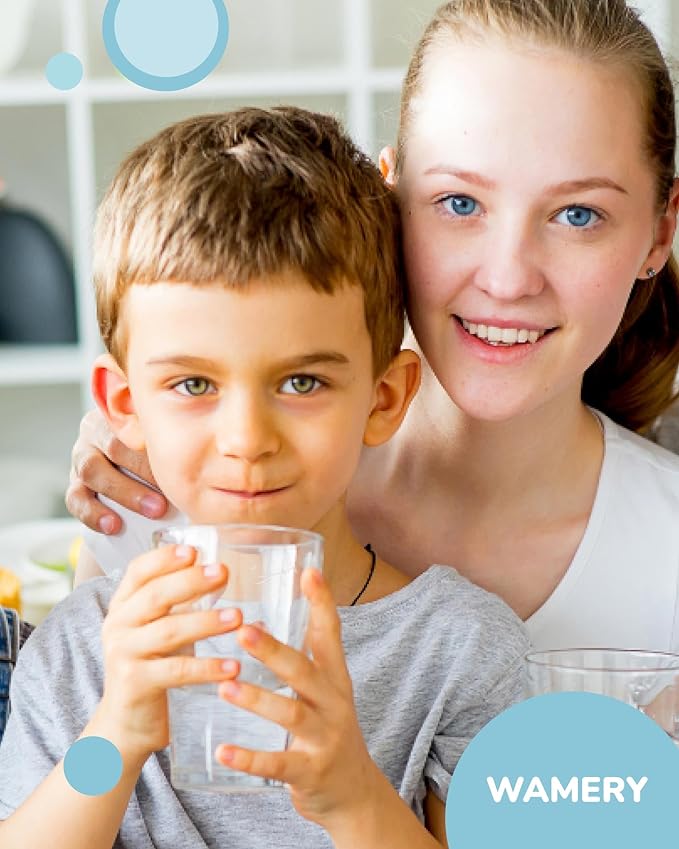 Wamery Alkaline Refrigerator Water Filter Replacement - Model ULTRAWF, 6-Month/300-Gallon Life, Twist-In Tool-Free Install, IAPMO to NSF/ANSI 42, Leak-Free Seal, BPA-Free Housing, 1 Pack