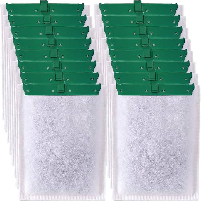 16 Pack Aquarium Filter Cartridge for Whisper Bio-Bag Filters, Large Replacement Filter Cartridges for Whisper Filters 20i,40i/IQ20,30,45,60/PF20,30,40,60 and ReptoFilter