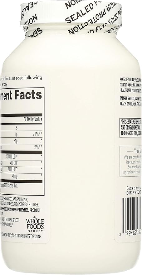 365 by Whole Foods Market, Papaya Enzymes, 500 Chews (Pack of 2)