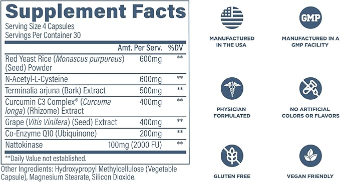 Revive MD Supplements & Support, Complete Vital (120 Vegetarian Capsules) - NAC & CoQ10 Supplement Supports Health, & Antioxidant Activity