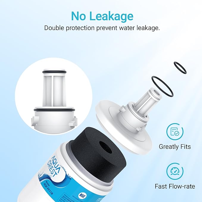 AQUA CREST DA29-00003G Refrigerator Water Filter, Replacement for Samsung DA29-00003G, DA29-00003B, DA29-00003A, Aqua-Pure Plus, HAFCU1, RFG237AARS, RS22HDHPNSR, RSG257AARS, WSS-1 (Pack of 3)