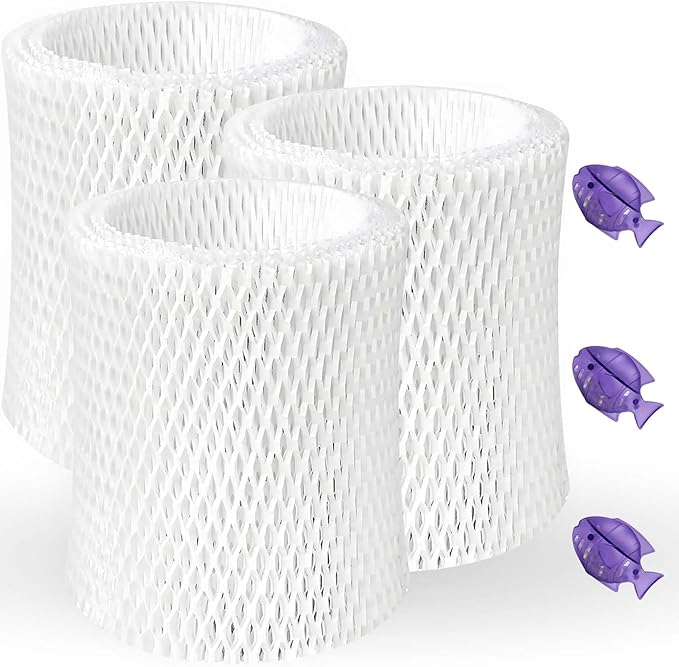3 Pack Bedside Humidifier Filter Replacement Compatible with Canopy Bedside & Nursery Humidifiers Humidifier Wicking Replacement Filter Wood Pulp & Paper Replace Every 6 Weeks