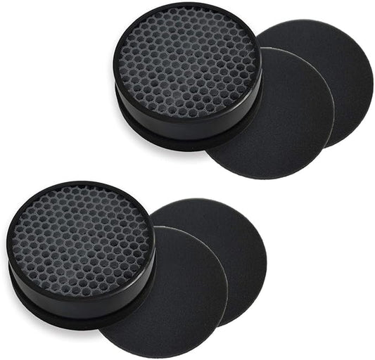 PUREBURG Replacement Filter Compatible with GENIANI G-2000-FL & TCL CISNO iHome KJ65F-A1 KJ65F-A2 Air Purifiers,2-Pack H13 HEPA Activated Carbon Pre-Filters Air Clean
