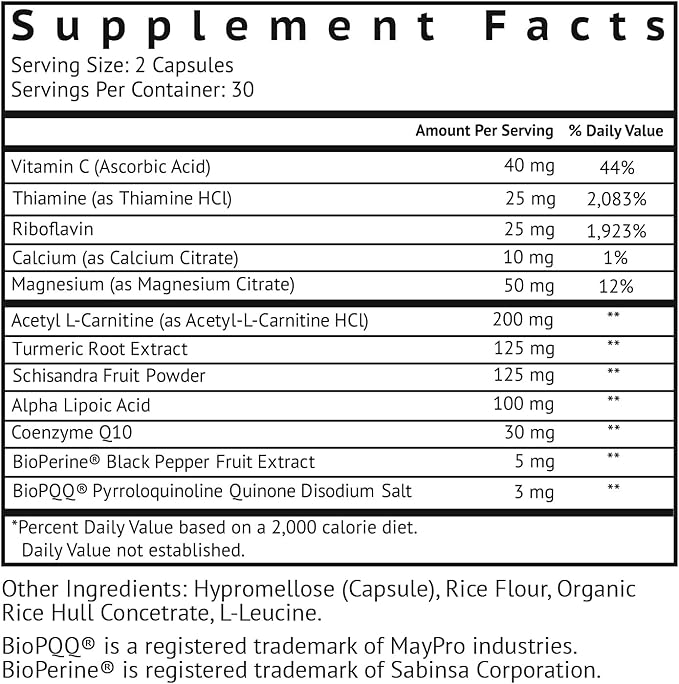 VitaMonk Mitochondrial Supplements - MitoTrax - Revitalize and Repair Cells - Mitochondria Supplement for Cellular Energy - Advanced Mitochondrial Formula - PPQ Supplement Formula - 60 Capsules