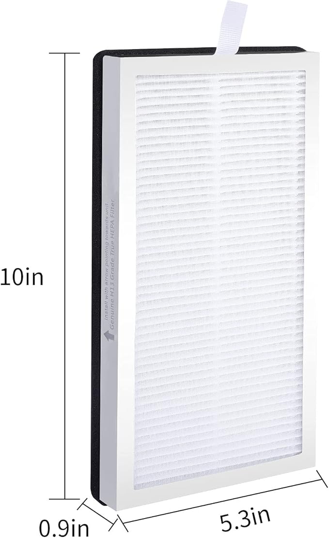 2 Pack Model 15 Replacement Filters Compatible with Air Puri-fier MA Series, H13 True HEPA and Activated Carbon, 3 in 1 with Pre-Filter