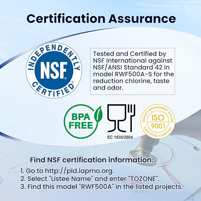 GOLDEN ICEPURE 4396508 Refrigerator Water Filter Replacement for EveryDrop Filter 5, EDR5RXD1, 4392857, 4396510, Clch100, 46-9010, NLC240V, 8212491, WF285 4PACK