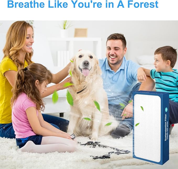 Upgraded Classic 400 Series Replacement Filter,Compatible with Blueair 400 Series Air Purifier Replacement Filter, Part# 480i,402,403,405,410,455EB,450E Replacement Filter (400 1Pack Upgraded)