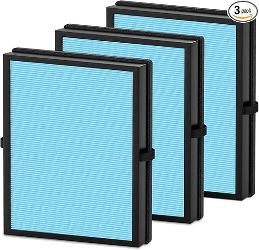 3 Pack MK04 Air Filter Replacement for AROEVE MK04 MG04JH DH-JH04 Air Puri-fier, 4-Layers Premium Filter for Dust, Pet Dander, Smoke for Bedroom and Office Standard Version, Replaces Part# MK04LX