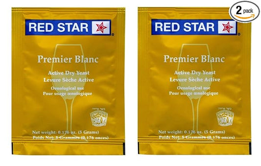 Red Star Premier Blanc Champagne Yeast - 2 Pack