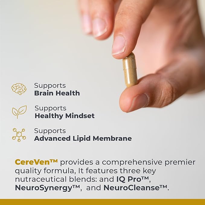 Premier Research Labs CereVen - Herbal Brain Supplement for Memory & Focus Featuring Rhodiola Rosea, Rhodiola Rosea Supplement for Brain Health Support - 60 Vegetarian Capsules