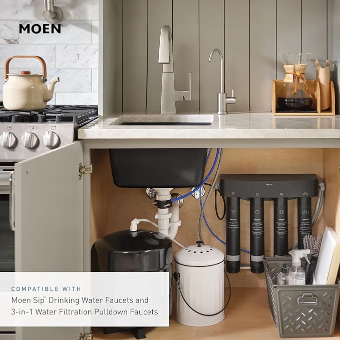 Moen 4-Stage Under Sink Reverse Osmosis Advanced Water Filtration System Stage 4 Replacement Filter, F9940