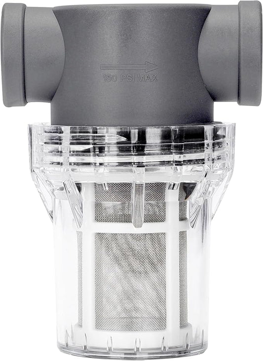3/4'' Female NPT in-Line Strainer - Garden Hose Filter for High Pressure Washer, Sediment Filter with 60 Mesh Stainless Steel Screen (3/4'' 60 Mesh)