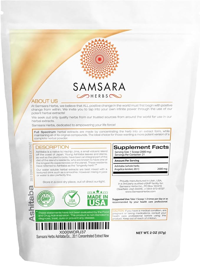 Ashitaba Extract Powder (2oz/57g) 20:1 Concentrated Extract