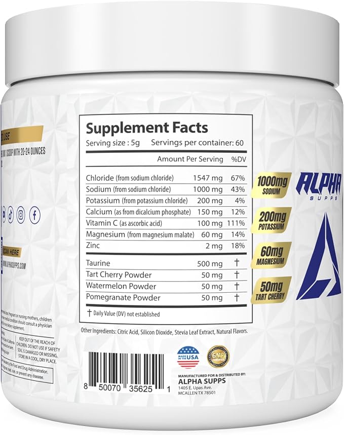 Lytes - Daily Electrolyte Hydration Drink Mix Powder - Sugar-Free, Zero Calorie Instant Formula with Trace Minerals and Antioxidants (60 Servings, Salted Lemon Lime)