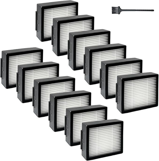 Filters Replacement Parts for iRobot Roomba i e j Series: E5, E6, i1/i1+,i2/i2+,i3/i3+,i4/i4+,i5/ i5+,i6/i6+,i7/i7+,i8/i8+,j5/j5+,J6/J6+,J7/J7+,J8/J8+,J9/J9+, NOT for Combo J7/J7+,J9/J9+,12 Pack