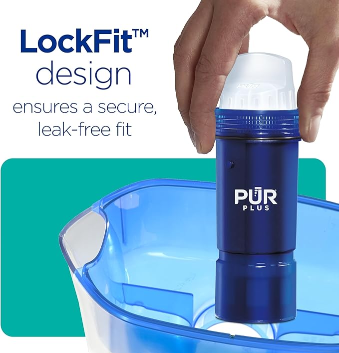 PUR Plus Water Filter Replacement for Pitchers & Dispensers, 6-Month Supply, 3 Count, Blue (PPF951K3)