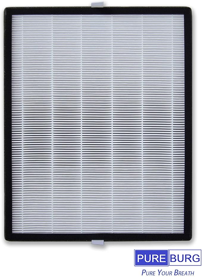 PUREBURG Replacement Filter Set Compatible with COLZER EPI-328 Air Purifier & Domccy NS-320 Air Purifier, H13 HEPA + 4 Activated Carbon Pre-Filters Air Clean