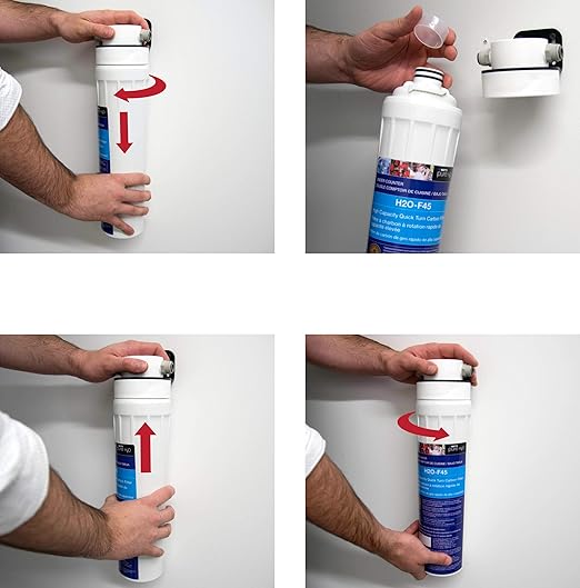 Watts Premier Pure H2O Single Stage 15" High Capacity Carbon Block Water Filter Replacement Cartridge for Under Counter Filtration System, Flow Rate 1.5 GPM, Removes Sediment, Improves Taste