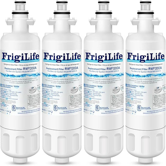 9690 & ADQ36006101 Replacement for LG LT700P, LT700PC, Kenmore Elite 46-9690, ADQ36006102, HDX FML-3, CLCH106, LFX28968ST, LFXS29626S, RWF1052, RWF1200A Refrigerator Water Filter, 4PACK