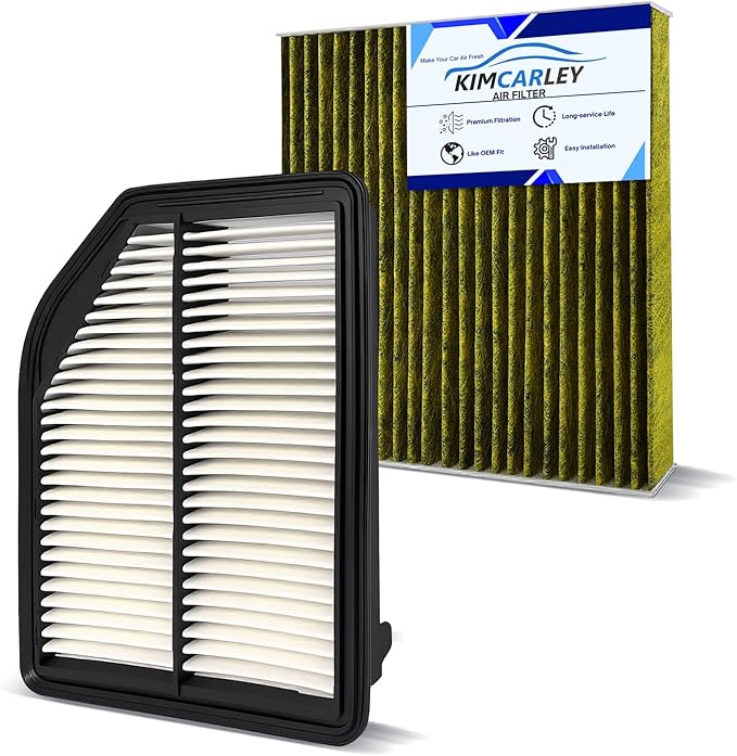 1Pcs Cabin Air Filter & 1Pcs Engine Air Filter Accessories for Honda CR-V CRV CR V 2012 2013 2014 L4 2.4L Activated Carbon Engine Cabin Air Filter Automotive Replacement for CF10134/ CA11258