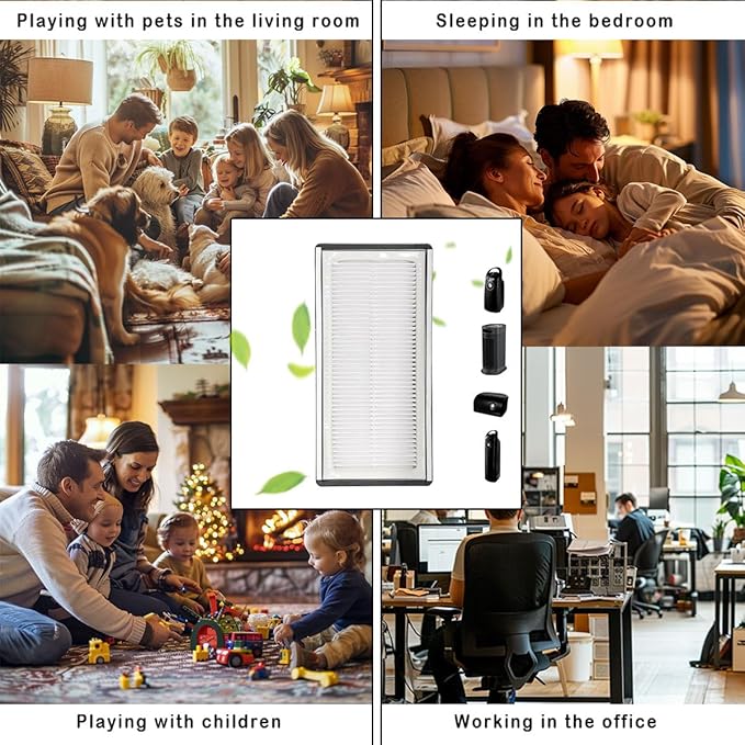 NKA A/D/H HPA060 True HEPA Odor Reduction Replacement Filters For Air Purifier Compatible with FAP-TT-ADH, HAP9243, HAP9415, HAP9423, HPA060(BWM) Filter. 2 Pack