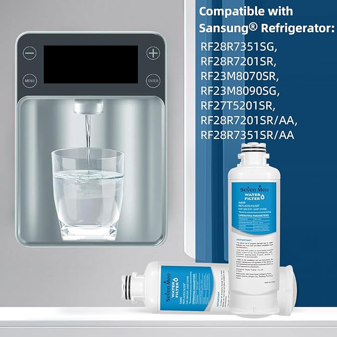DA97-17376B Water Filter for Sam&sung Haf-qin/exp, Rf28t5001sr, Da97-08006c, Rs27t5200sr, Rf28r7351sg, Rf24r7201sr, Rf27t5201sr, 3Pack.