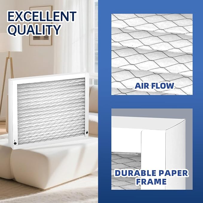 510 Replacement Filter AC Air 31x28x4 for Whole House AirPurifiers Model #510 1510 2516 Upgraded Rail Kit replacement Frame HVAC Furnace Air conditioner Healthy Air 11 2 Packs
