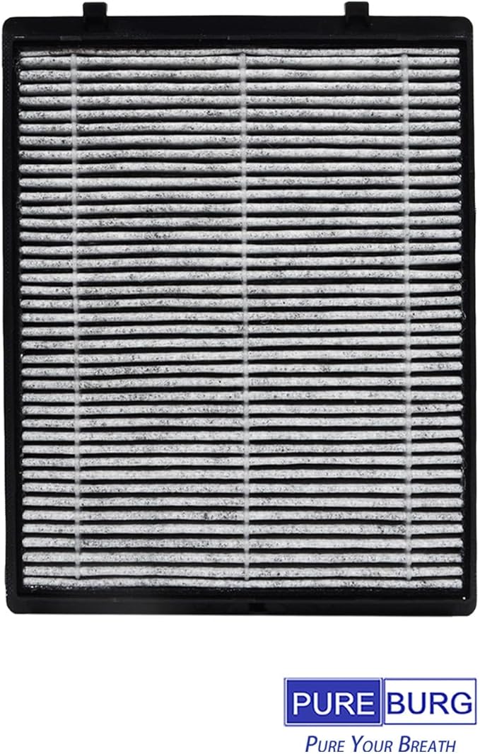 PUREBURG Replacement Filter Compatible with LUFTRUM C401 Car Air Purifier,2-Pack H13 True HEPA 3-Stage Filtration Activated Carbon 2-in-1