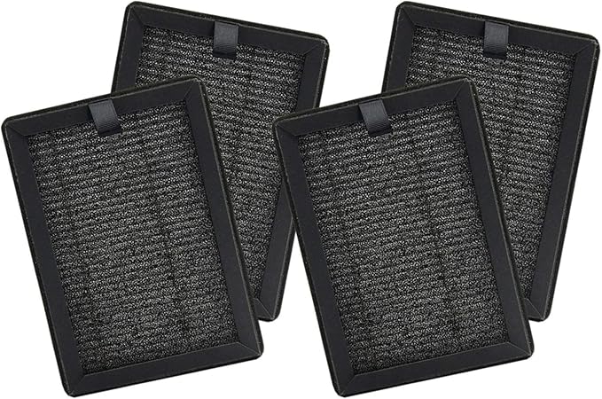 PUREBURG Replacement True HEPA Filters Compatible with PUURVSAS (HM669A) / ROVACS (RV60) Air Purifiers,H13 4-Stage Filtration Activated carbon 2-IN-1 Air Clean Dust VOCs, 4-Pack
