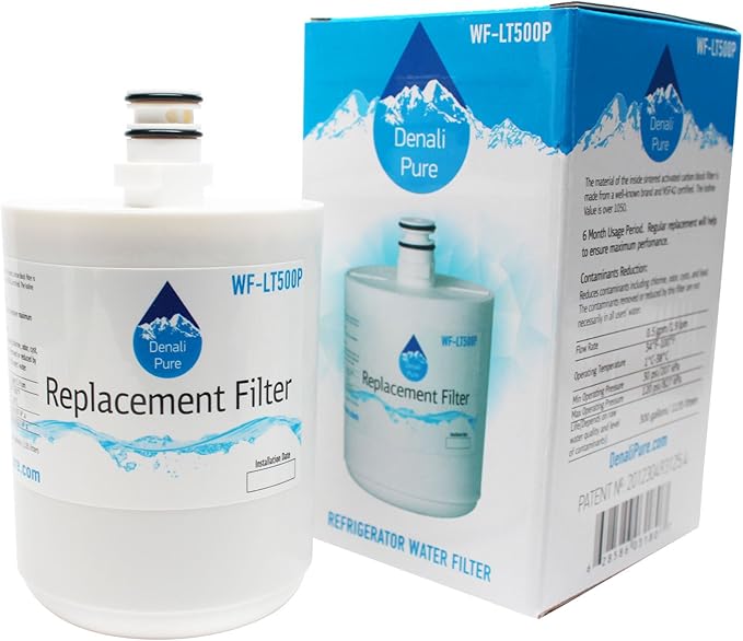 3-Pack Replacement for LG LFX25973ST Refrigerator Water Filter - Compatible with LG 5231JA2002A, LT500P Fridge Water Filter Cartridge