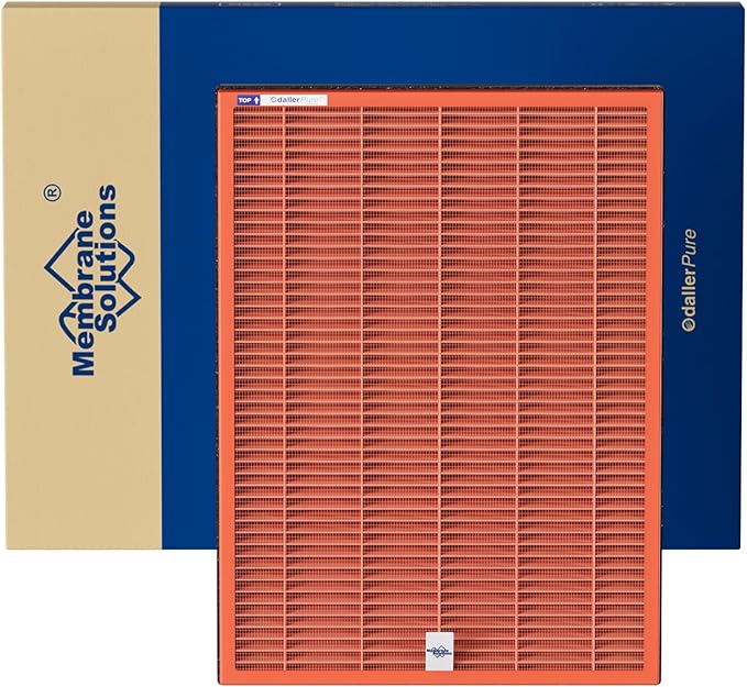 Membrane Solutions MSA3/MSA3S Toxin Gas VOCs Removal Air Purifier Filter Replacement 1 Pack, Upgraded 4-in-1 H13 True HEPA Filter with OdallerPure Technology