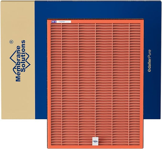 Membrane Solutions MSA3/MSA3S Toxin Gas VOCs Removal Air Purifier Filter Replacement 1 Pack, Upgraded 4-in-1 H13 True HEPA Filter with OdallerPure Technology