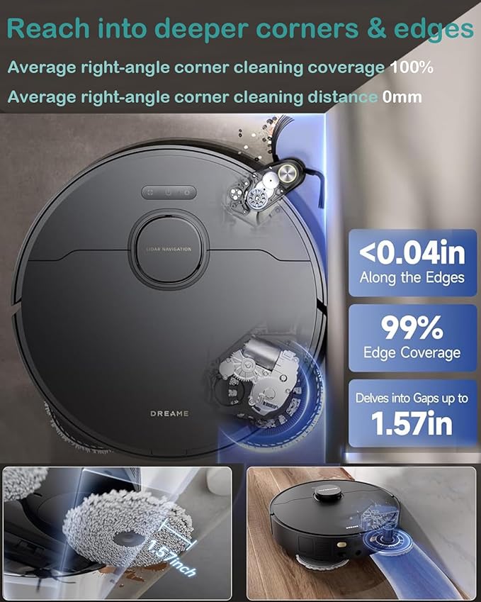 Accessories Part Kit for Dreame X40 Ultra / X40 / X40 Pro / S30 Pro Ultra Robot Vacuum, Main Brush, HEPA Filters Activated Carbon Filter, Side Brushes, Dust Bags, Wipes