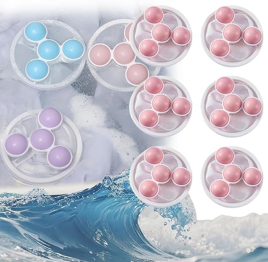 Pet Hair Remover for Laundry, 2025 Upgraded Pet Hair Remover for Laundry Hair Filter Bag Lint Catcher for Washing Machine Cat and Dog Hair Washing Machine Catcher 6 Pcs (Pink)